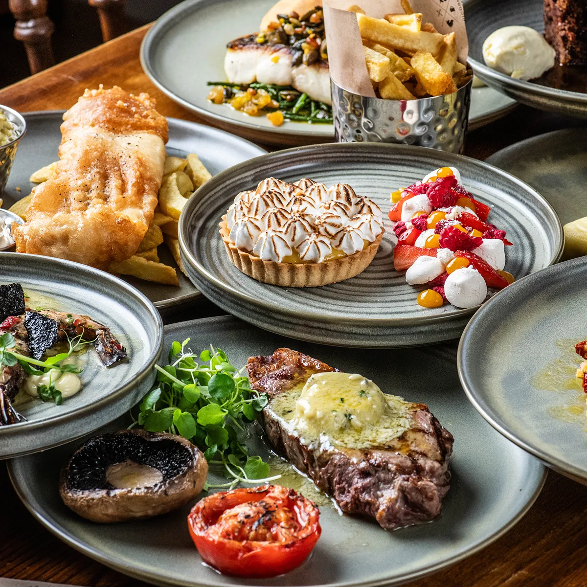 Image featuring lunch at Unicorns Head